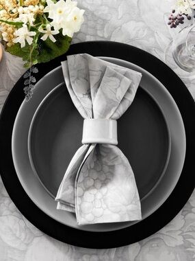 William Sonoma Frutta Jacquard Grey 
limited edition.   Set of 8